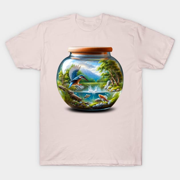 Pond Ecosystem in a Jar T-Shirt by Md Abu Bakkar